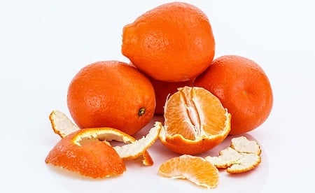 a pealed mandarin