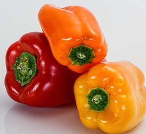 red Capsicum, yellow Capsicum, orange Capsicum