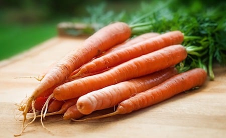 a group of orange carrots