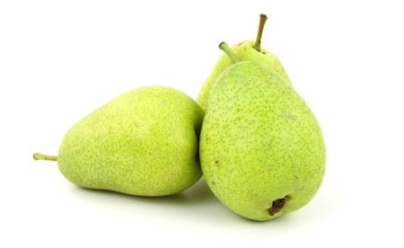 3 green pears