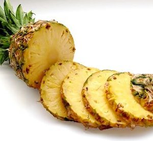 a slided pineapple